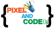 Pixel and Code Logo